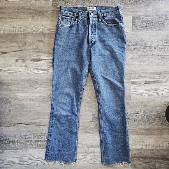 Agolde Denim - Agolde Jeans With Button Up Fly And Ram Hem Size 27